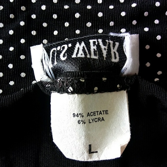 U.S.WEAR BLACK TOP POLKA STRETCHY SIZE L - Picture 8 of 8